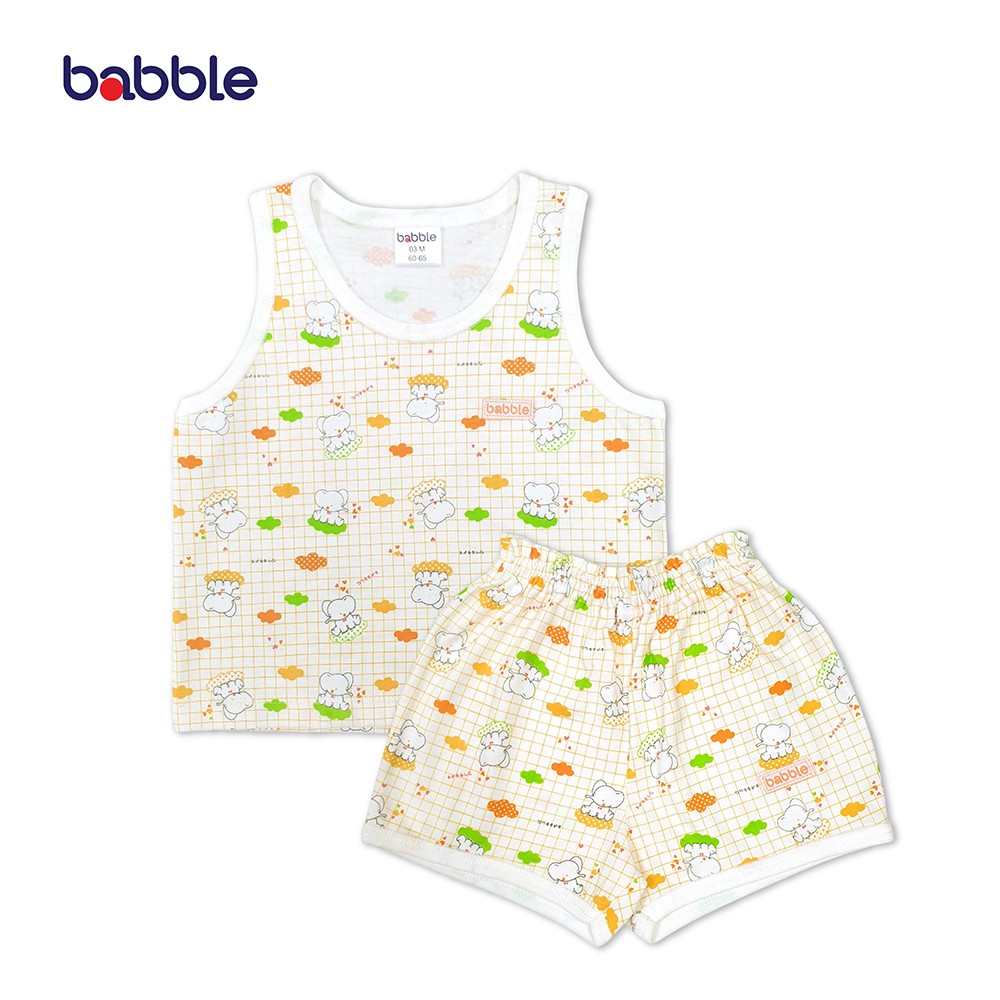 BABBLE ชุดเสื้อกล้ามเด็ก อายุ 3 เดือน ถึง 2 ปี คอลเลคชั่น Little Elephant