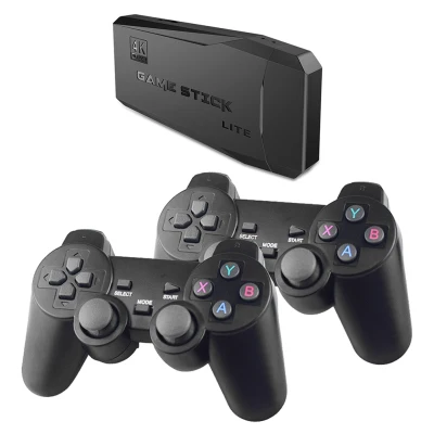 Lite HD Retro Wireless Video Gaming Console Game Console Games Video Game Stick with 2 Game Controller Receiver