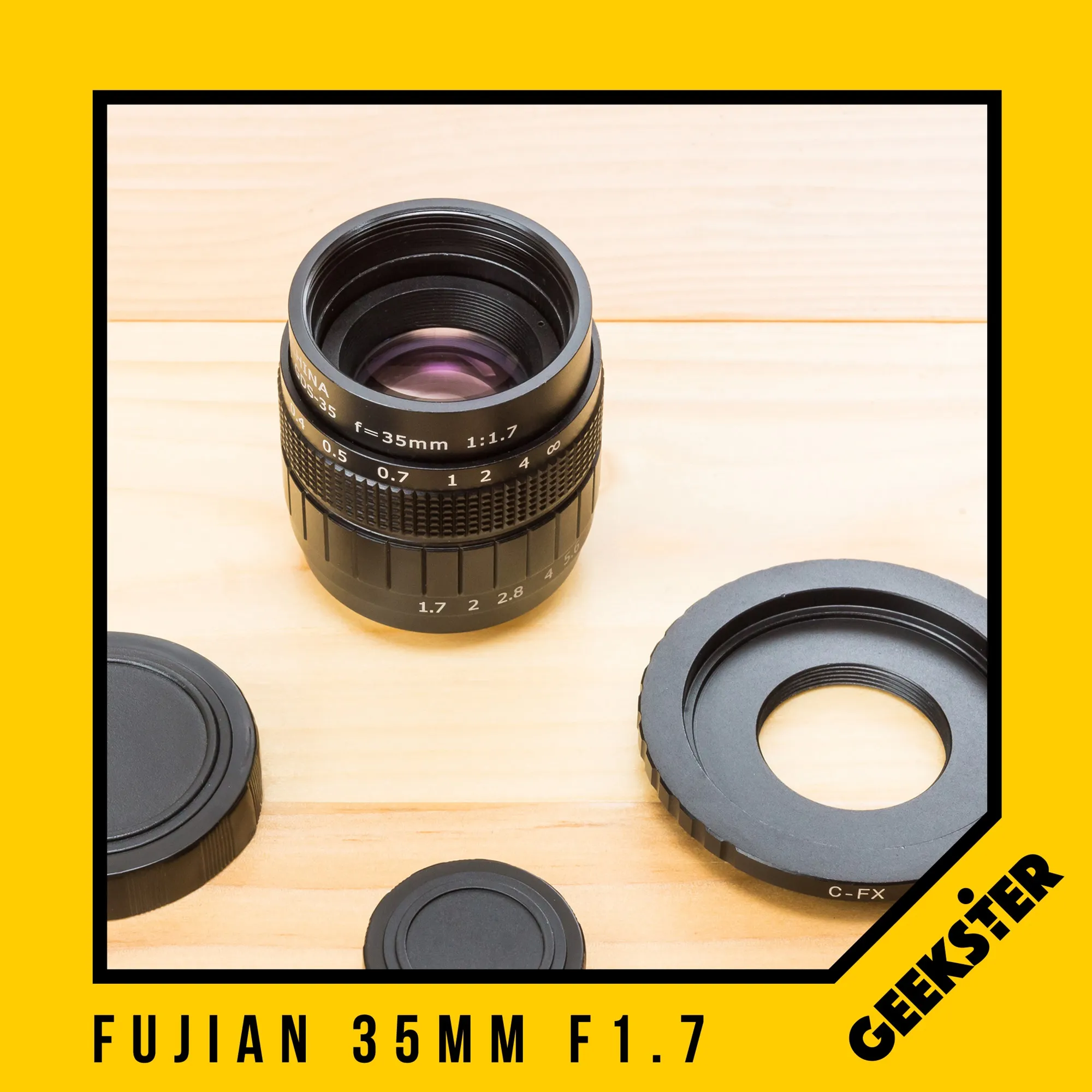 Fujian 35 mm f1.7 ✨ สำหรับกล้อง Mirrorless ( FUJI / OLYMPUS / SONY / PANASONIC / CANON / NIKON ) ( เลนส์หลังละลาย ) ( โบเก้หมุนวน ) ( เลนส์มือหมุน ) ( เลนส์ หน้าชัดหลังเบลอ ) ( เลนส์ละลาย ) ( สำหรับ กล้อง mirrorless ) ( 35mm f 1.7 ) ( Geekster )