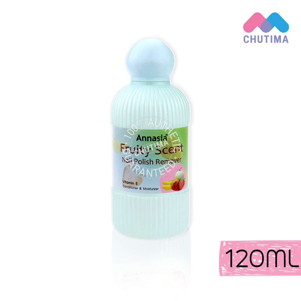 น้ำยาล้างเล็บ แอนนาเซีย ฟรุ้ตตี้ เซ้นต์ Annasia Fruity Scent Nail Polish Remover 120 ml.