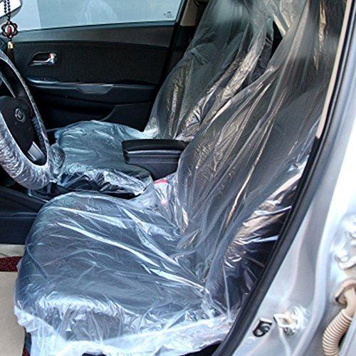 ใช่แล้วทิ้ง!! แพ๊ค10ชิ้น พลาสติกคลุมเบาะ Disposable Plastic Car Seat Covers Lazada.co.th