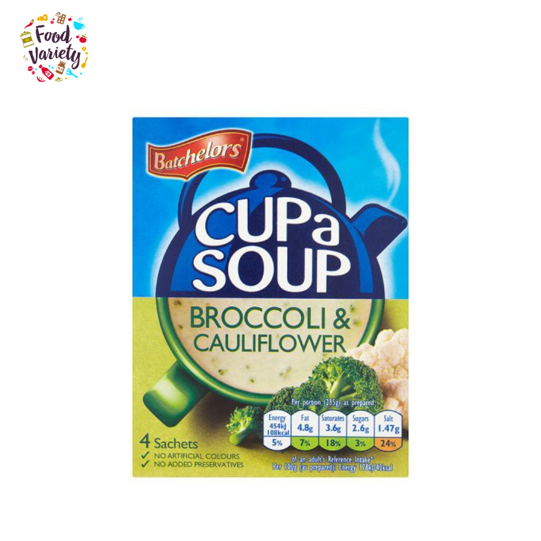 Batchelors Cup a Soup Broccoli & Cauliflower 101g ซุปบรอกโคลีและกะหล่ำกึ่งสำเร็จรูป