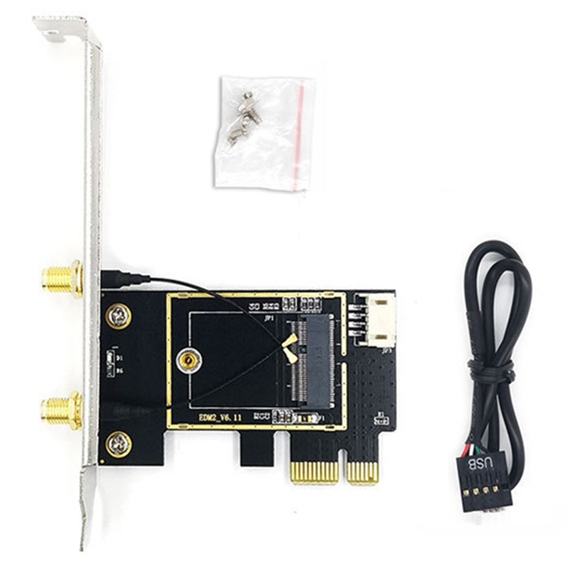 Ngff m.2 to pcie network card adapter card supports ngff m.2 wireless network card