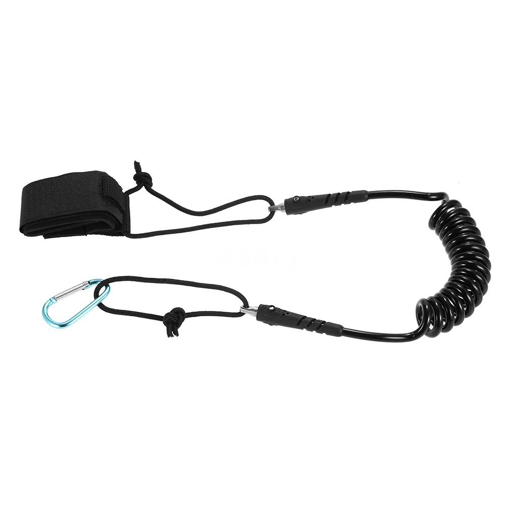 Kayak Leash Elastic Coiled Paddle Leash for Kayak Canoe Rowing Boat