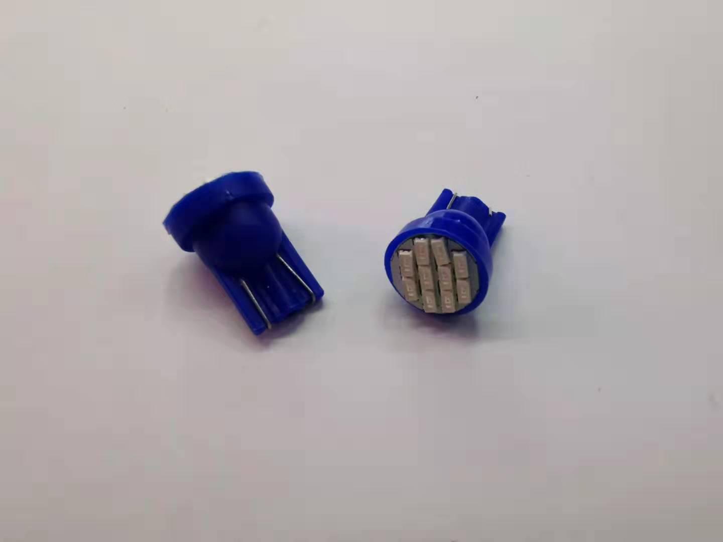 หลอดไฟหรี่ T-10 LED 10 ชิพ ชุดละ 1 คู่ สีน้ำเงิน (จัดส่งไวสินค้าส่งจากในประเทศไทย)