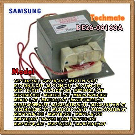 อะไหล่ของแท้/หม้อแปลงไมโครเวฟซัมซุง/SAMSUNG/DE26-00160A/TRANS H.V;SHV-EPT06A,230V