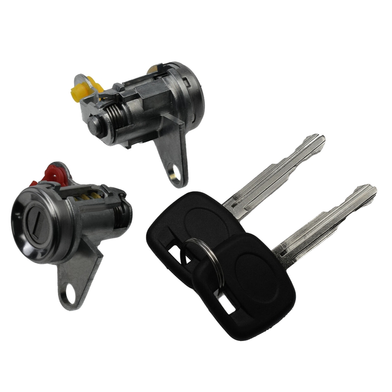 Pair Front Door Lock Cylinder Set Kit with Keys for 95-04 Toyota Tacoma 96-02 Corolla 96-00 RAV4 6905135070,69051-35070