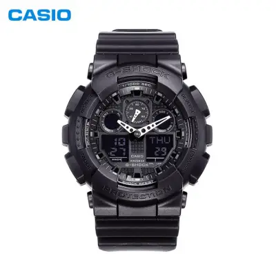 นาฬิกา Casio G - Shock กีฬากลางแจ้งแฟชั่นกันน้ํา ผู้ชายที่ดู GA-100B-4A ดับเบิล