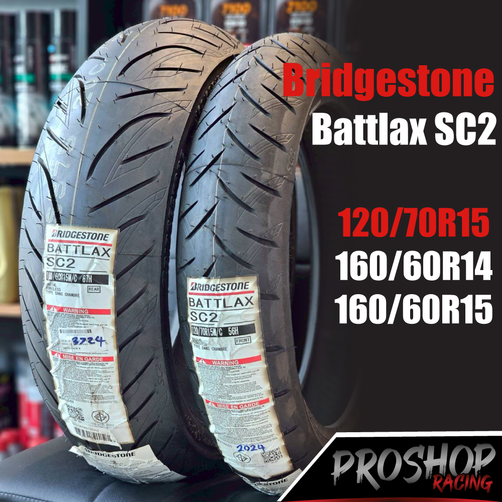 Lốp Bridgestone Battlax SC2, kích thước 15 14, phù hợp cho Burgman Tmax C650 GT C400.