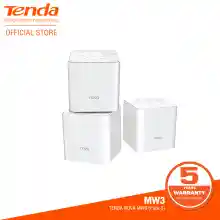 ภาพขนาดย่อของภาพหน้าปกสินค้าTenda MW3  / Mesh / AC1200 Whole Home Mesh WiFi System, เร้าเตอร์รับสัญญาณ(ประกันศูนย์ไทย 5 ปี) จากร้าน TENDA บน Lazada