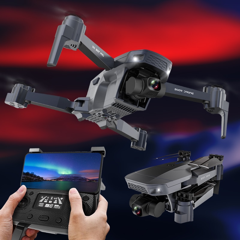 Drone【ZLRC SG907 Pro】มีกระเป๋าและแบต1 กล้องชัด 4K กิมบอล 2 แกน 5G WIFI FPV GPS Foldable RC Drone 2-Aix gimbal with bag