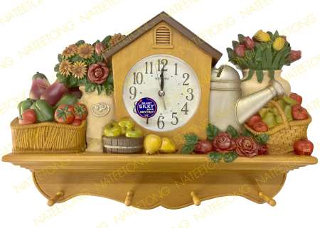 RHYTHM Japan นาฬิกาแขวนสวยงาม  ขนาด 17 นิ้ว CMG454NR06