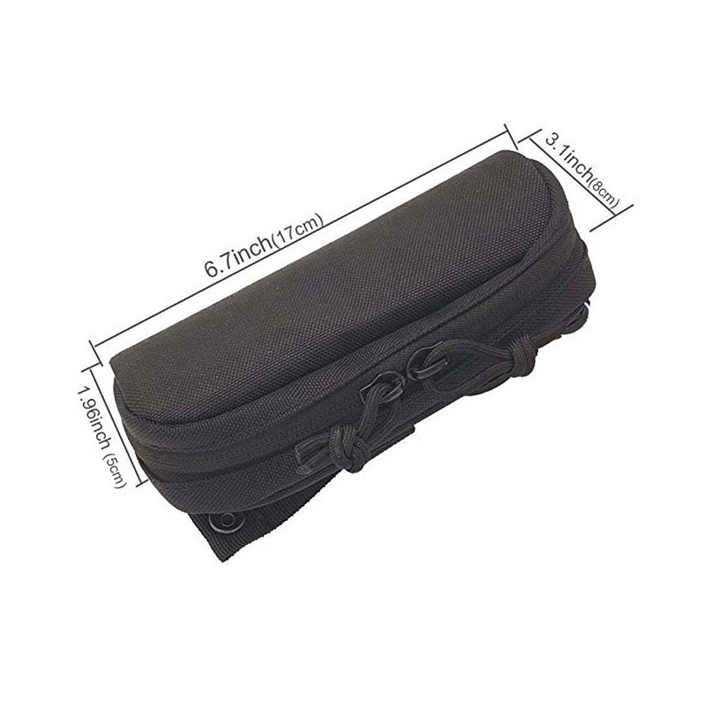 15MIN Nylon Durable Zipper Outdoor Portable Tactical Travel Tool Bag Goggles Storage Box Waist Bag Eyeglasses Bag