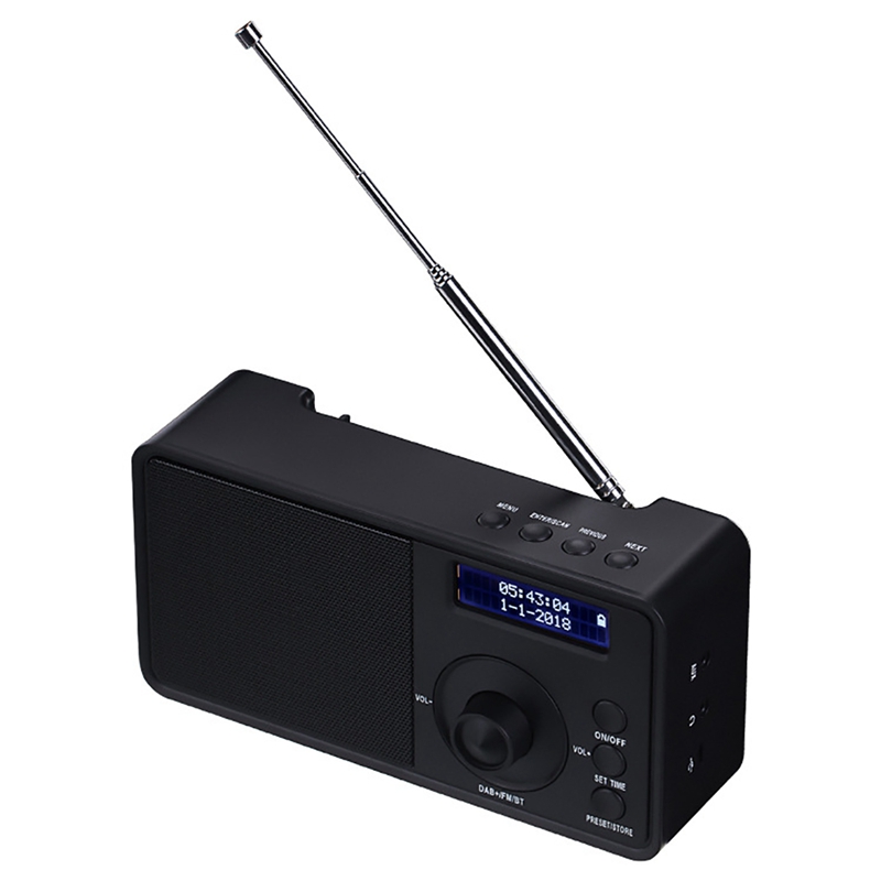 Portable DAB + Digital Radio Wireless Bluetooth Stereo Speaker LCD Display Outdoor Headset Support Alarm Clock FM AUX