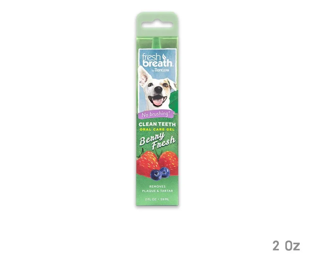 สินค้าน้องหมา!!!  Tropiclean Fresh Breath Clean Teeth Gel 2 Oz เจลทำความสะอาดฟัน   #อาหารหมา #ขนมหมา #อาหารสุนัข #สินค้าสุนัข