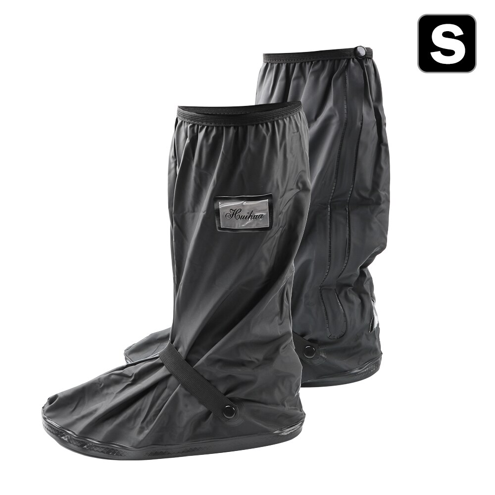 Cycling Shoes Cover Waterproof Windproof Rain Boots Black Reusable Shoe
