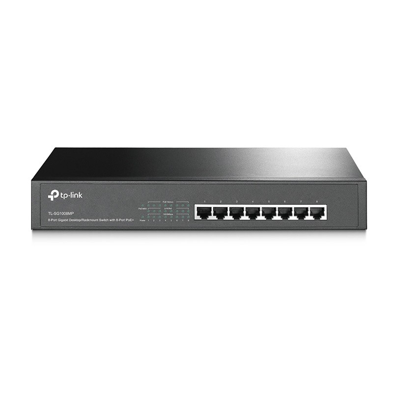 TP-LINK Gigabit Switching Hub (TL-SG1008MP) 8 Port PoE (11'') Advice Online Advice Online