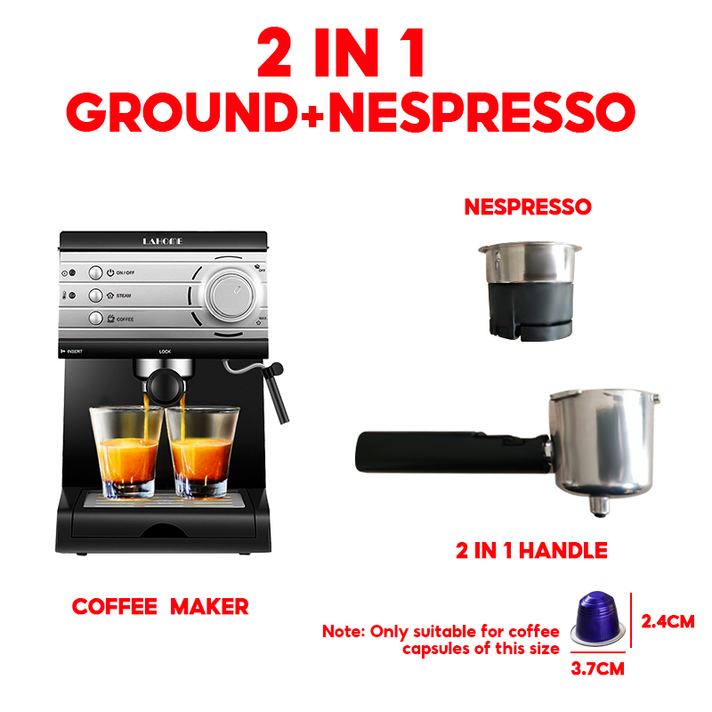 IHOME Donlim เครื่องชงกาแฟ DL-KF6001 เครื่องชงกาแฟเอสเพรสโซ