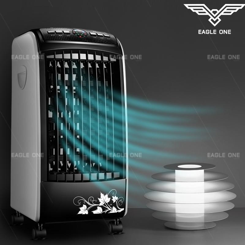 Eagle One พัดลมไอเย็น เครื่องปรับอากาศ เคลื่อนปรับอากาศเคลื่อนที่ เครื่องปรับอากาศสีดำ Cooler Conditioner