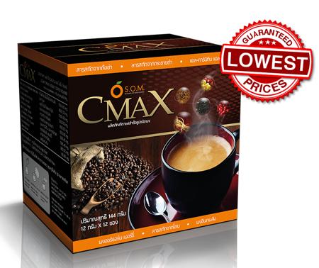 เอสโอเอ็ม SOM กาแฟ CMAX ซีแมคซ์ 1 กล่อง (12 ซอง)
