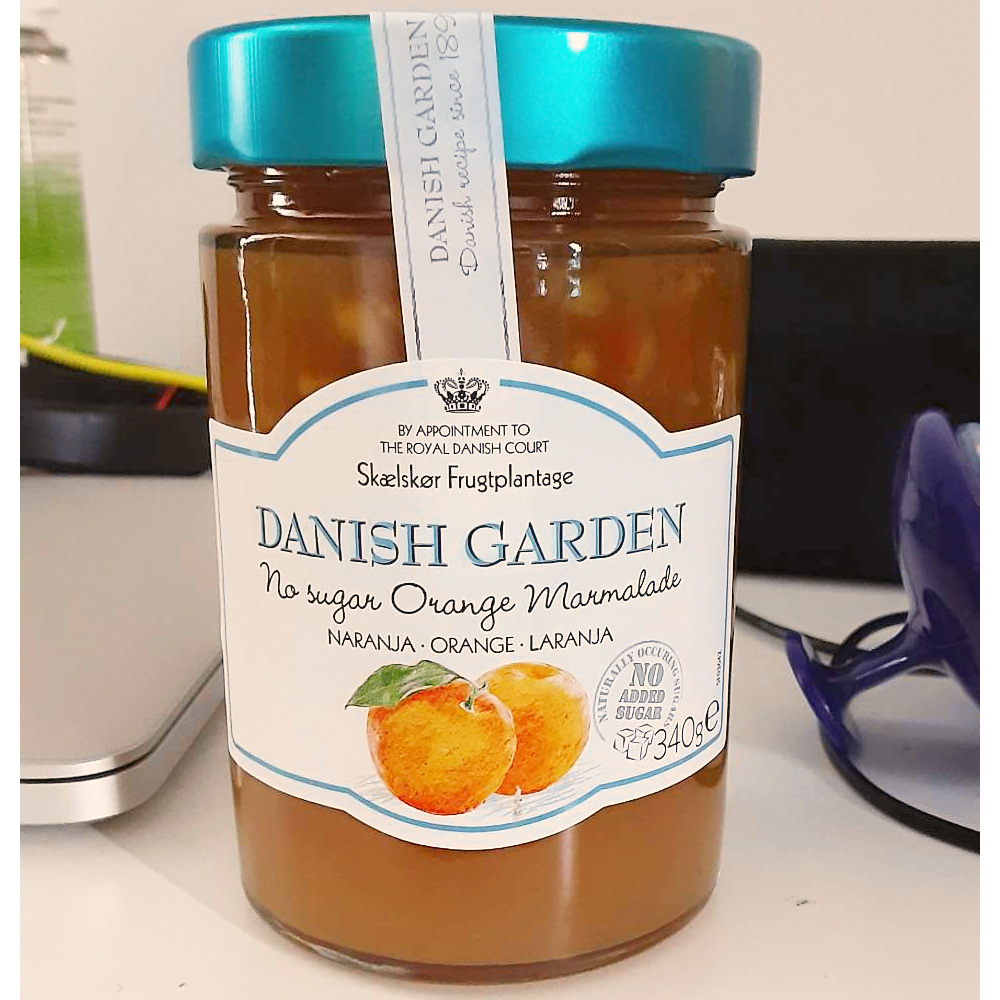 🧡🍊🧡 แยมส้ม เดนิชการ์เด้น  340 กรัม ( DANISH GARDEN NO SUGAR ADDED JAM 340 G. ) 🍊EXP. 24/09/2022