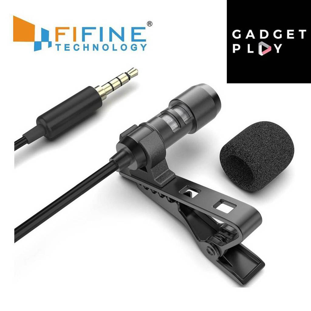 Fifine c2 lapel mic for phone and camera ไมโครโฟน