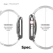 ภาพขนาดย่อของภาพหน้าปกสินค้าelago Clear Apple Watch Strap for All Apple Watch series 1,2,3,4,5,6,7,8,SE,Ultra (38/40/41mm , 42/44/45mm) สายนาฬิกา จากร้าน elagoThailand บน Lazada ภาพที่ 8