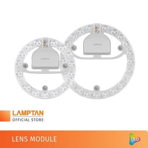LAMPTAN หลอดไฟกลม LED Lens Module แสงขาว พร้อมแม่เหล็กติดตั้งกับโคมได้ทันที