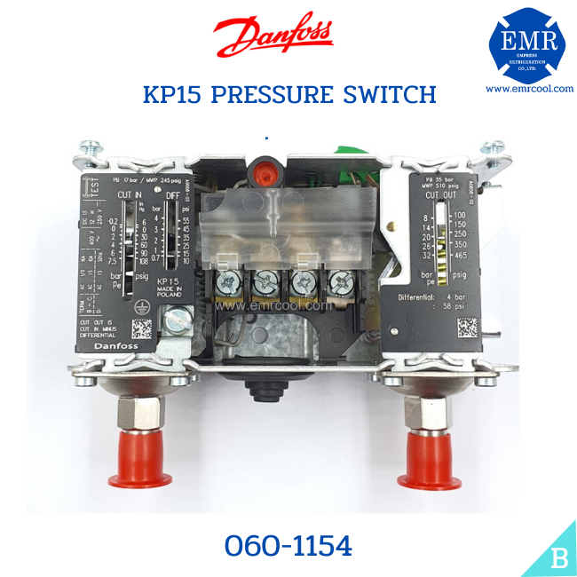 DANFOSS KP15 High Pressure Control Dual 0601154 Lazada.co.th