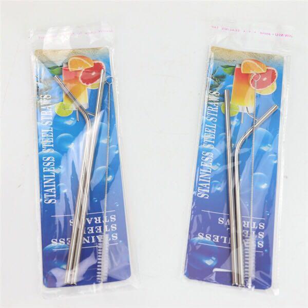 หลอดดูดน้ำ หลอดแสตนเลส 2 ชิ้น ปลอดภัยได้มาตรฐาน (หลอดโค้ง 1 อัน หลอดตรง 1 อัน พร้อมแปรงทำความสะอาด 1 อัน) ใช้กับแก้ว ได้เครื่องชงกาแฟ เครื่องชงน้ำ เครื่องทำกาแฟ ที่ชงกาแฟ เครื่องทำกาแฟอัตโนมัติ เครื่องทำกาแฟแบบพกพา เยือกชกกาแฟ ของแท้