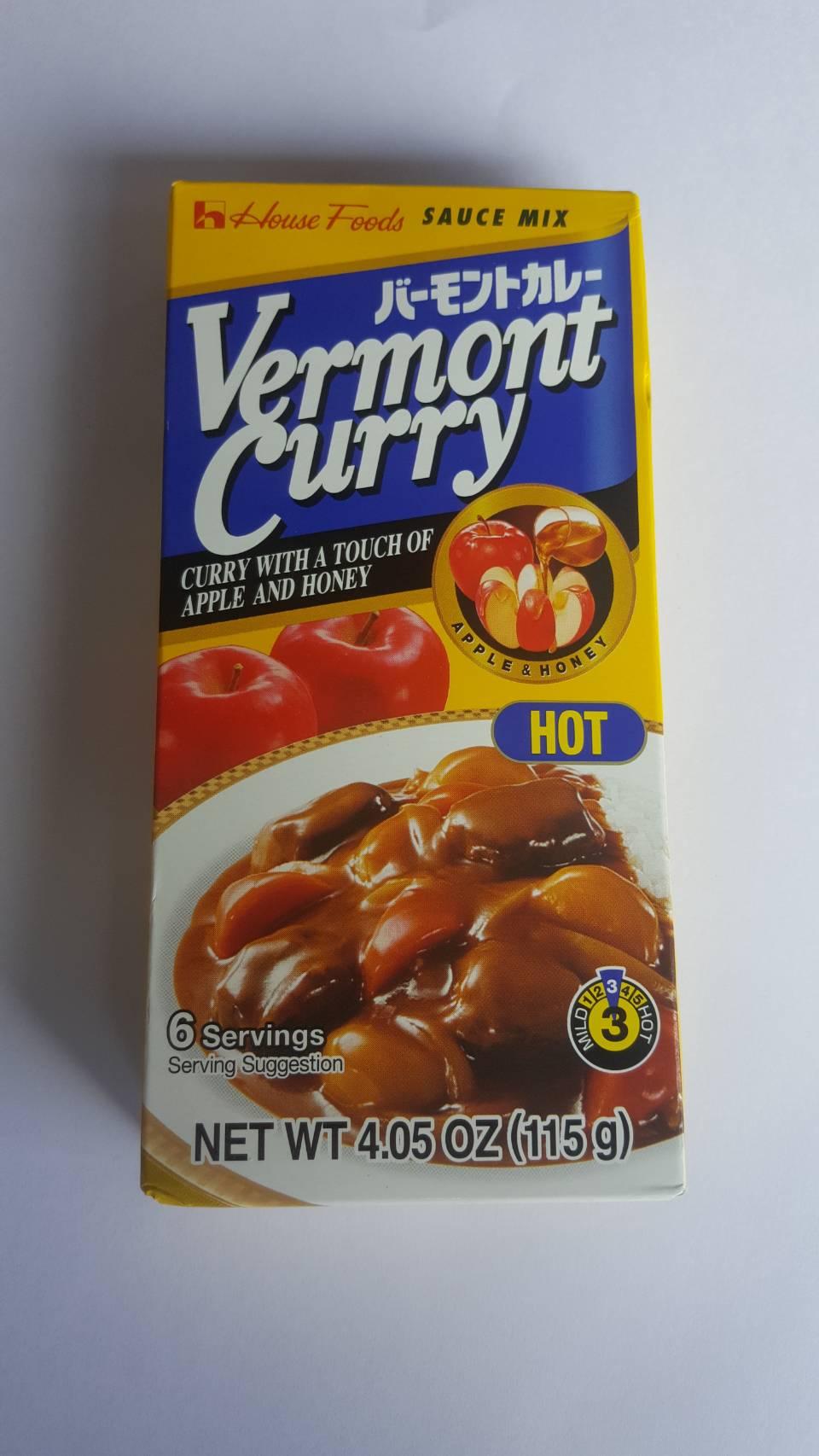 เครื่องแกงกะหรี่ ก้อนแกงกะหรี่ ชนิดเผ็ดมาก (Vermont Curry) ขนาด 115 กรัม จากญี่ปุ่น