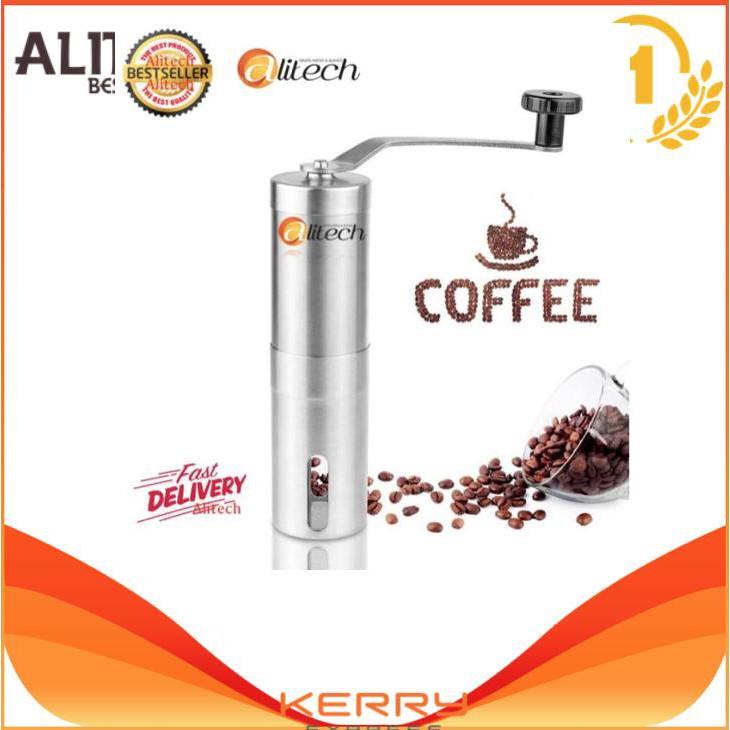 อุปกรณ์บดแตนเลส สำหรับเมล็ดบดกาแฟส (Silver)