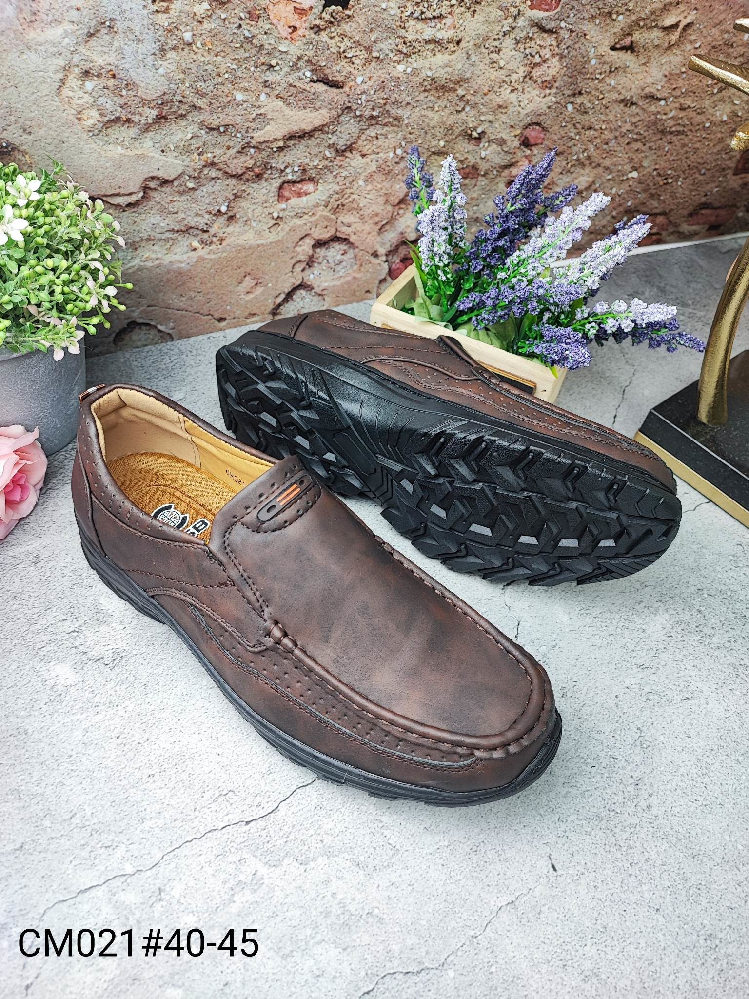 CM021รองเท้าหนังแบบสวมผู้ชาย มี3สีไซส์40-45 - BLUEBERRY 1603772930 ...