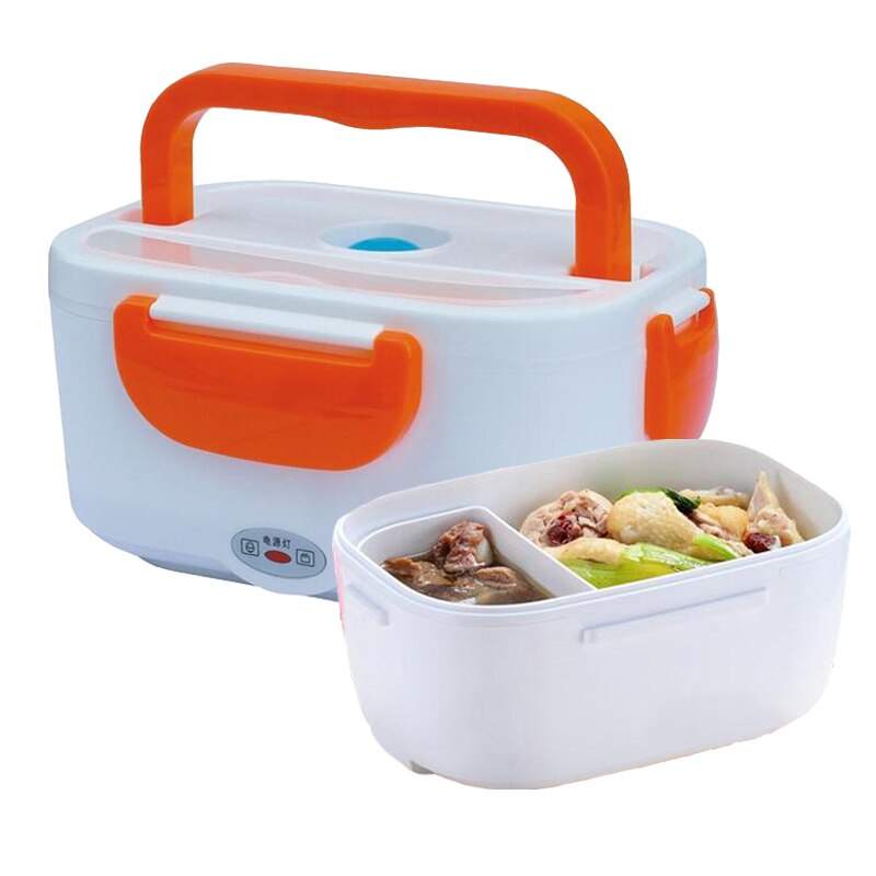 ที่ใส่อาหาร/ กล่องอุ่นอาหารไฟฟ้า Electric Lunch Box  ปิ่นโตอุ่นอาหารอเนกประสงค์แบบพกพา รุ่น YS-001 (สีส้ม)