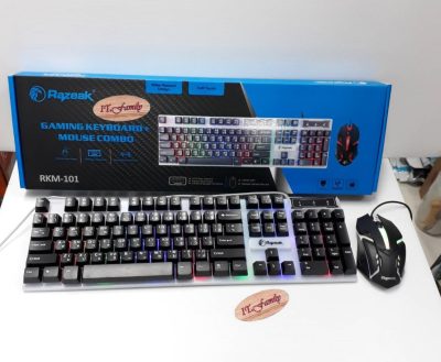 แป้นพิมพ์+เม้าท์  มีสาย RAZEAK    Keyboard +MOUSE  USB RKM-101  (ออกใบกำกับภาษีได้)