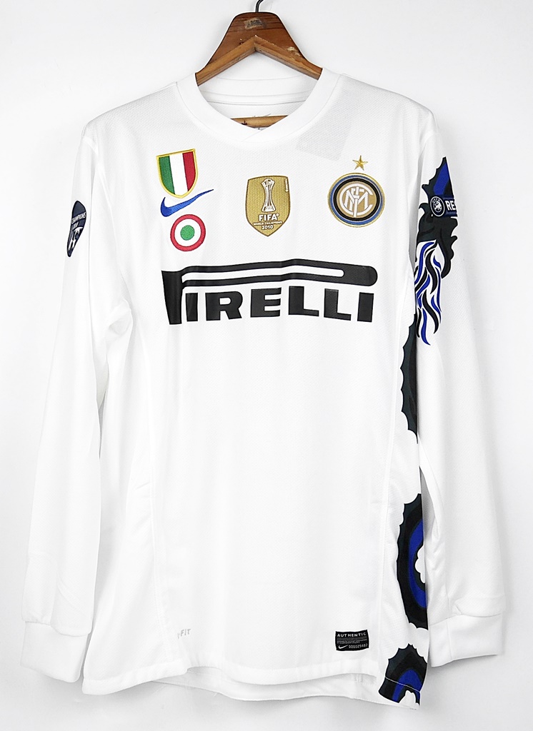 ZANETTI INTER MILAN AWAY DRAGON LONG SLEEVED 2010 2011 LS