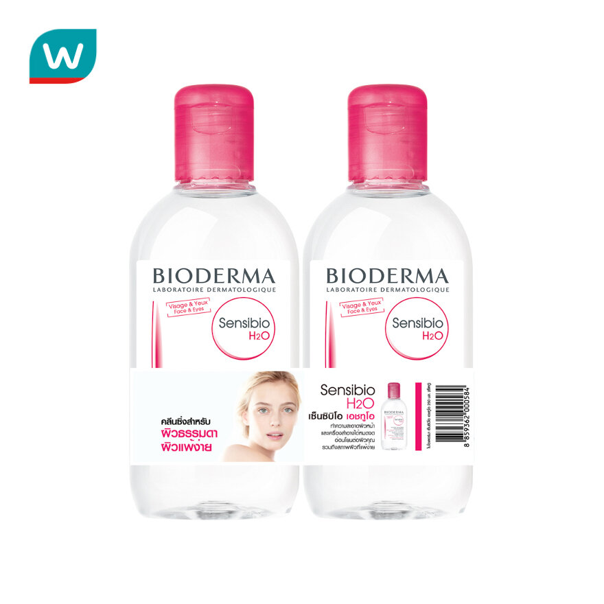 BIODERMA Sensibio H2O 500ML คลีนซิ่งวอเตอร์ คลีนซิ่งเช็ดหน้าสำหรับผิว ...