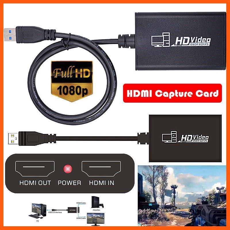 Best Quality USB3.0 to HDMI Capture Card Dongle 1080P Video Audio Adapter For PC PS3/ อุปกรณ์คอมพิวเตอร์ Computer equipment สายusb สายชาร์ด อุปกรณ์เชื่อมต่อ hdmi Hdmi connector อุปกรณ์อิเล็กทรอนิกส์ Electronic device