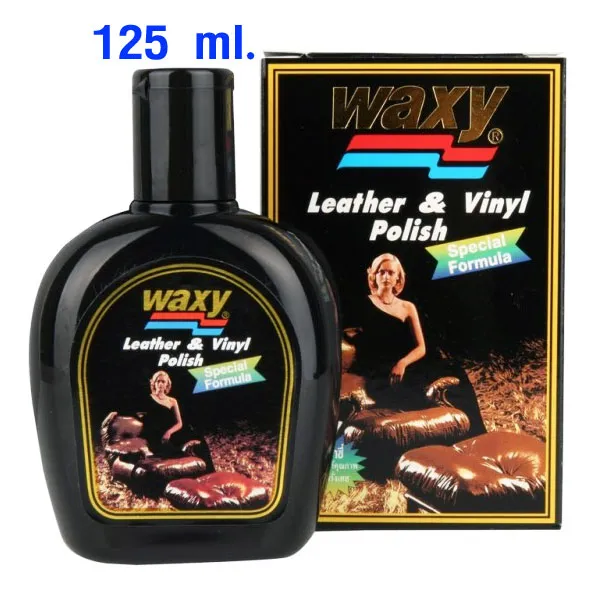 Waxy น้ำยาขัดเงา 125 ml น้ำยาขัดเบาะ น้ำยาเคลือบเงา น้ำยาเช็ดเครื่องหนัง รถยนต์ ตรา แว๊กซี่ แว็กซี่ ของแท้ 100%