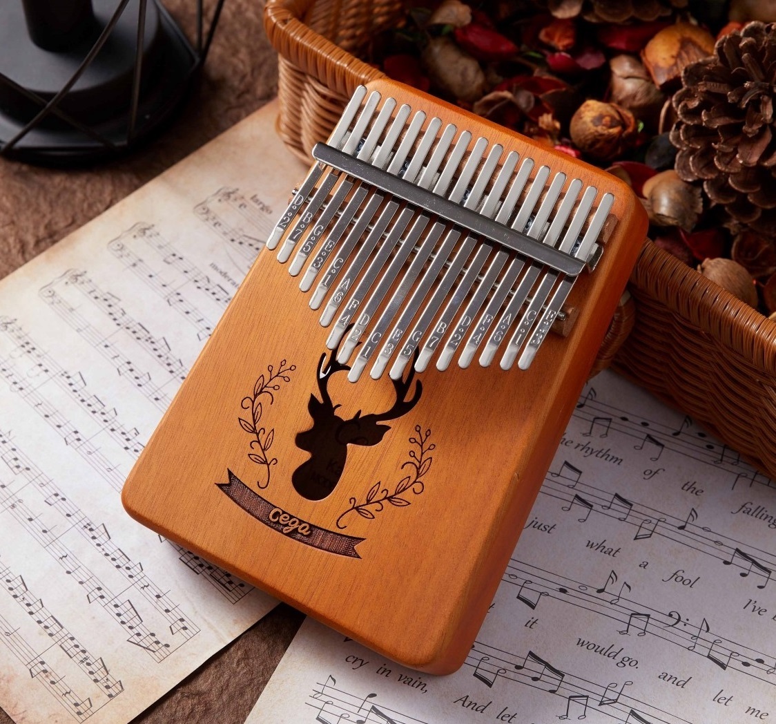 【Cega】17 key Kalimba Thumb Piano Acoustic Finger Piano Music Instrument เครื่องดนตรี คาลิมบา