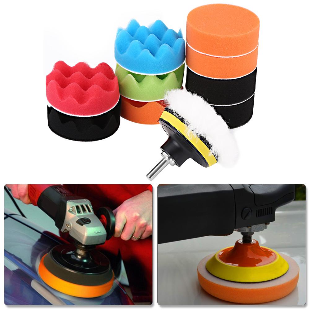 【ของต้องซื้อ】【ราคาถูกสุด】12 Polishing Pad ชิ้น 3 นิ้วฟองน้ำงานขัดเงา