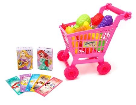 KIDTOYS มินิรถเข็นช้อปปิ้ง เจ้าหญิง ลายลิขสิทธิ์แท้ ขนาด ย 27*ก 6.5*ส 21 ซม.
