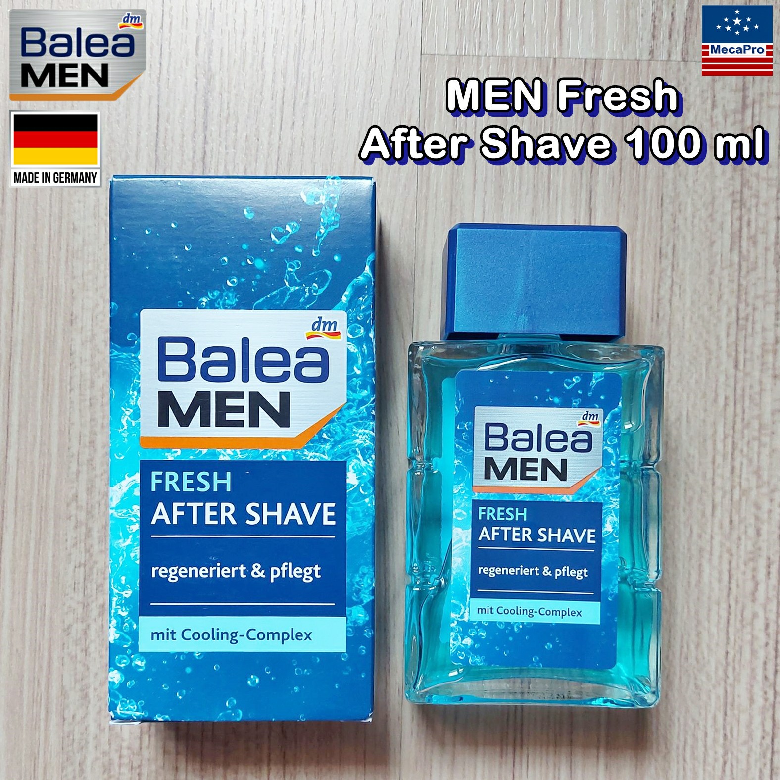Balea® MEN Fresh After Shave 100 ml บาเลียเมน อาฟเตอร์เชฟ เฟรช บำรุงผิวหลังโกนหนวด สำหรับผู้ชาย