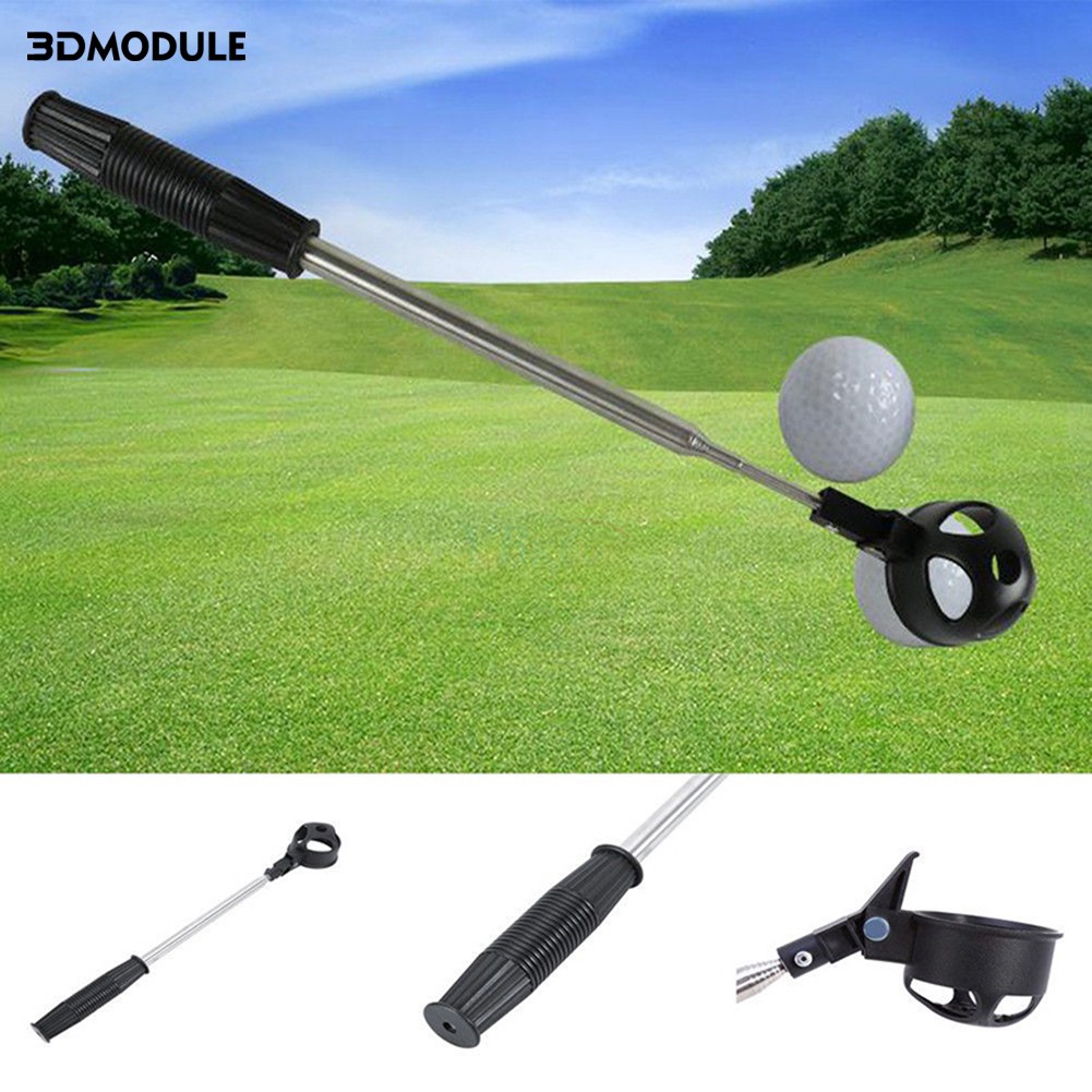 3DM Outdoor Sport Telescopic Stainless Golf Ball Retriever Scoop