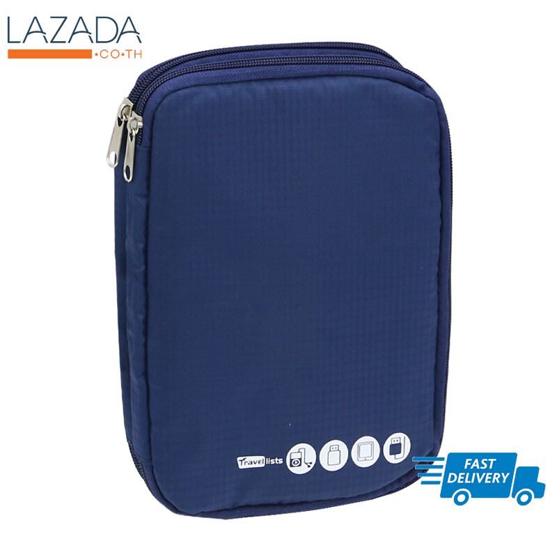 กระเป๋าใส่อุปกรณ์ดิจิทอล Roam รุ่น TD0527-17NB ขนาด 25 x 18 x 4 ซม. สีน้ำเงิน ส่งด่วน