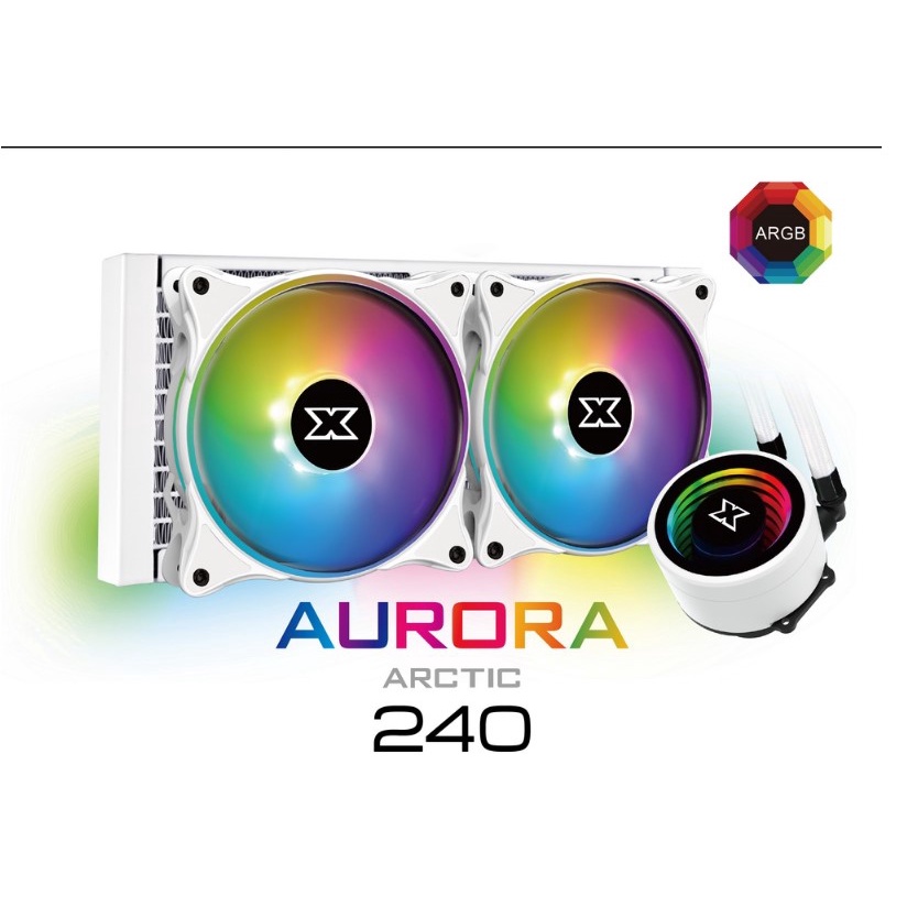 Xigmatek Aurora 240 AIO Liquid Cooler with kit lga 1700 WHITE ONE