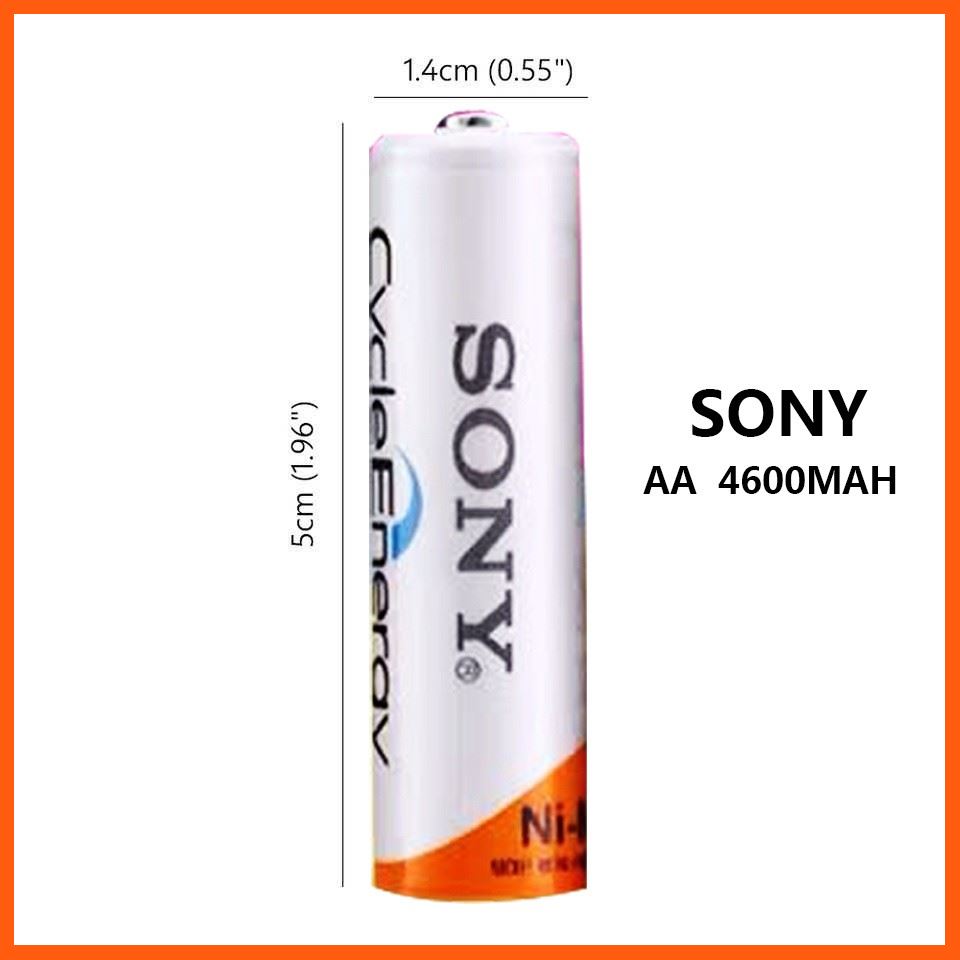 SALE Sony ถ่านชาร์จ AA 4600 mAh NIMH Rechargeable Battery 8 ก้อน อุปกรณ์เสริม กล้องไฟและอุปกรณ์สตูดิโอ กล้องวงจรปิด
