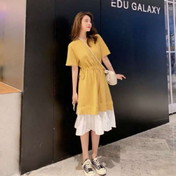ผู้หญิงเดรสยาวแขนสั้น แฟชั่นเกาหลีสำหรับผู้หญิง ผ้าร่องเนื้อดี สีสวย – No Brand – 814386330_TH-1662622697 >>> 🇹🇭 Top1Thailand 🛒 >>> lazada.co.th 🇹🇭 🇹🇭 🇹🇭🛒🛍🛒