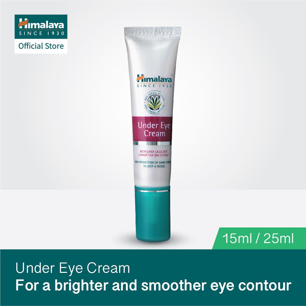 Himalaya Under Eye Cream 15ml / 25ml หิมาลายา อันเดอร์ อาย ครีม นิสิตเซรั่มแท้ เซรั่มปลูกคิ้ว moisturizer มอยเจอร์ไรเซอร์ อายครีม skincare ครีมกลางคืน night cream  ปริมาณ (มล.) 25