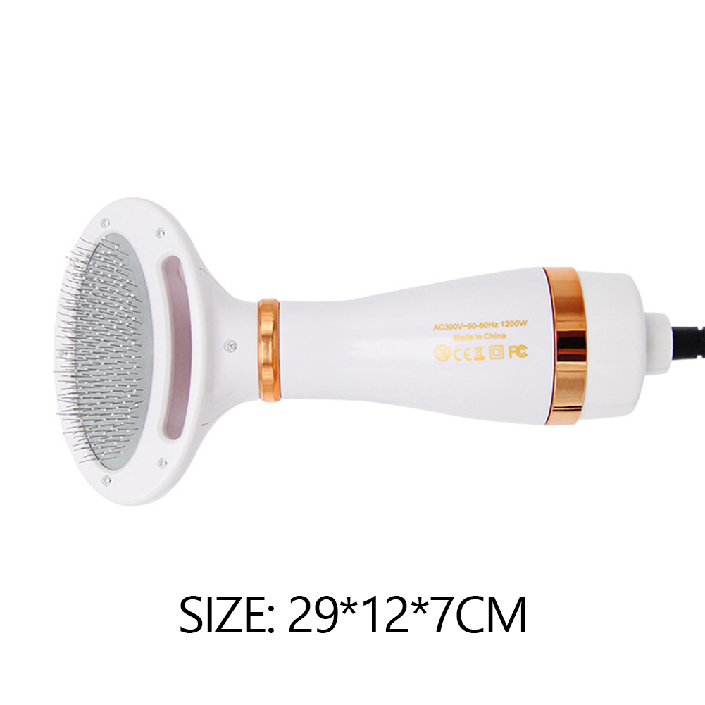 Pet Hair Dryer Comb Brush 2 in 1 Portable Fur Blower Grooming ...